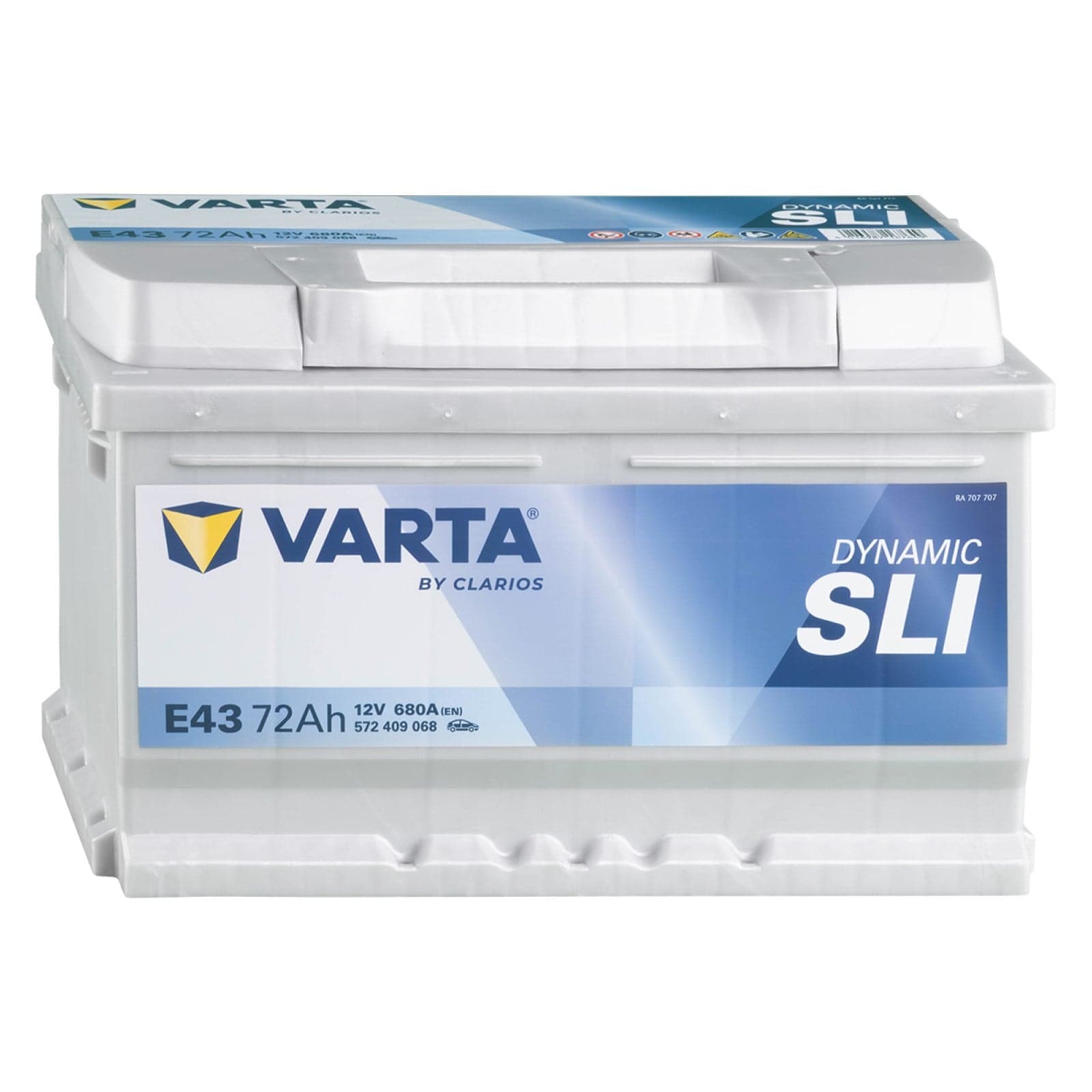 Varta Blue Dynamic 278X175X175 Ah 72 Sigla E43 572409068