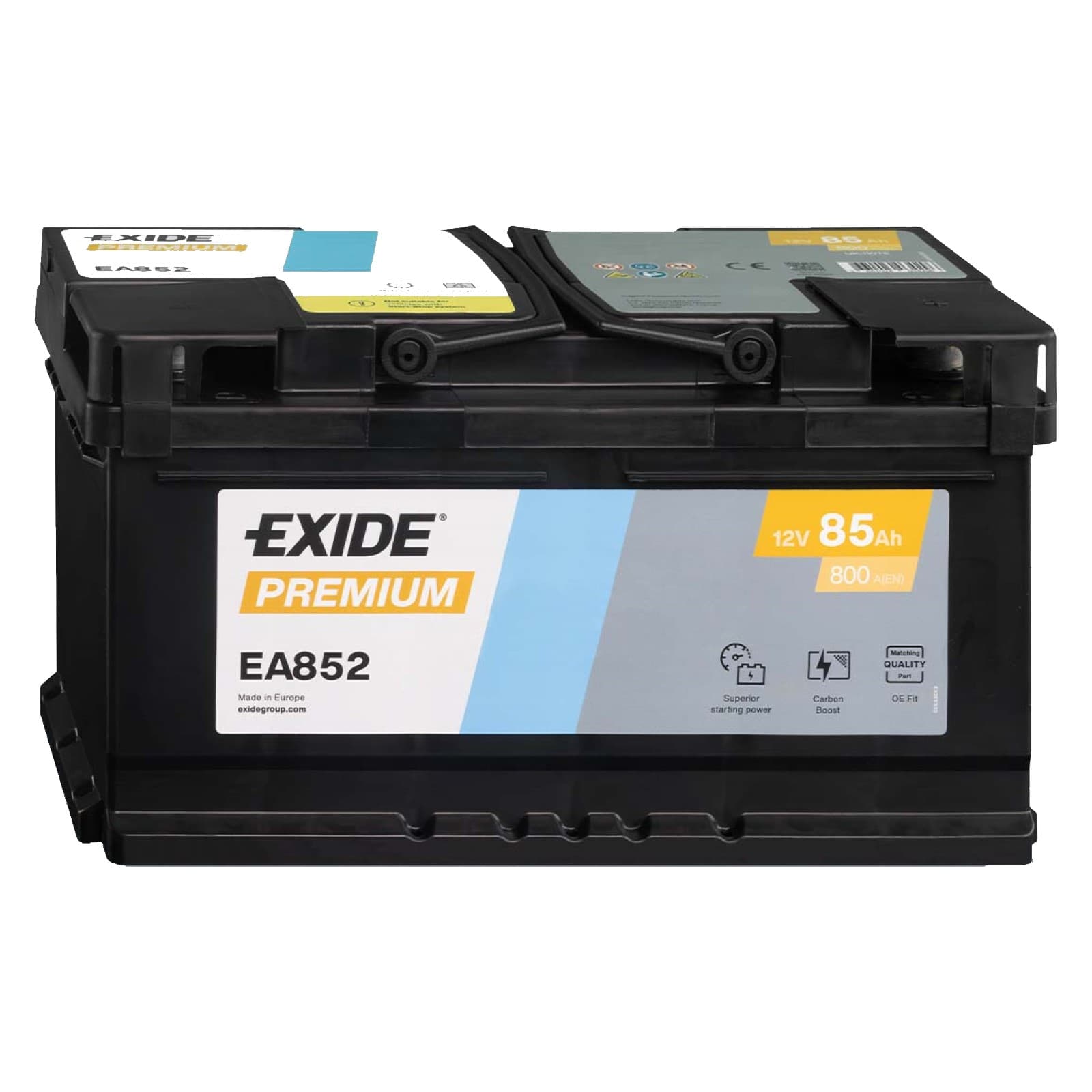 BATTERIA AUTO EXIDE 85AH 800A