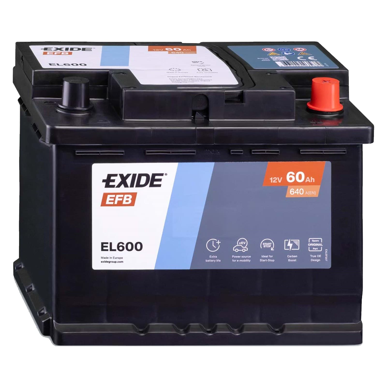 Batteria Auto 60Ah 640A Start-Stop EFB