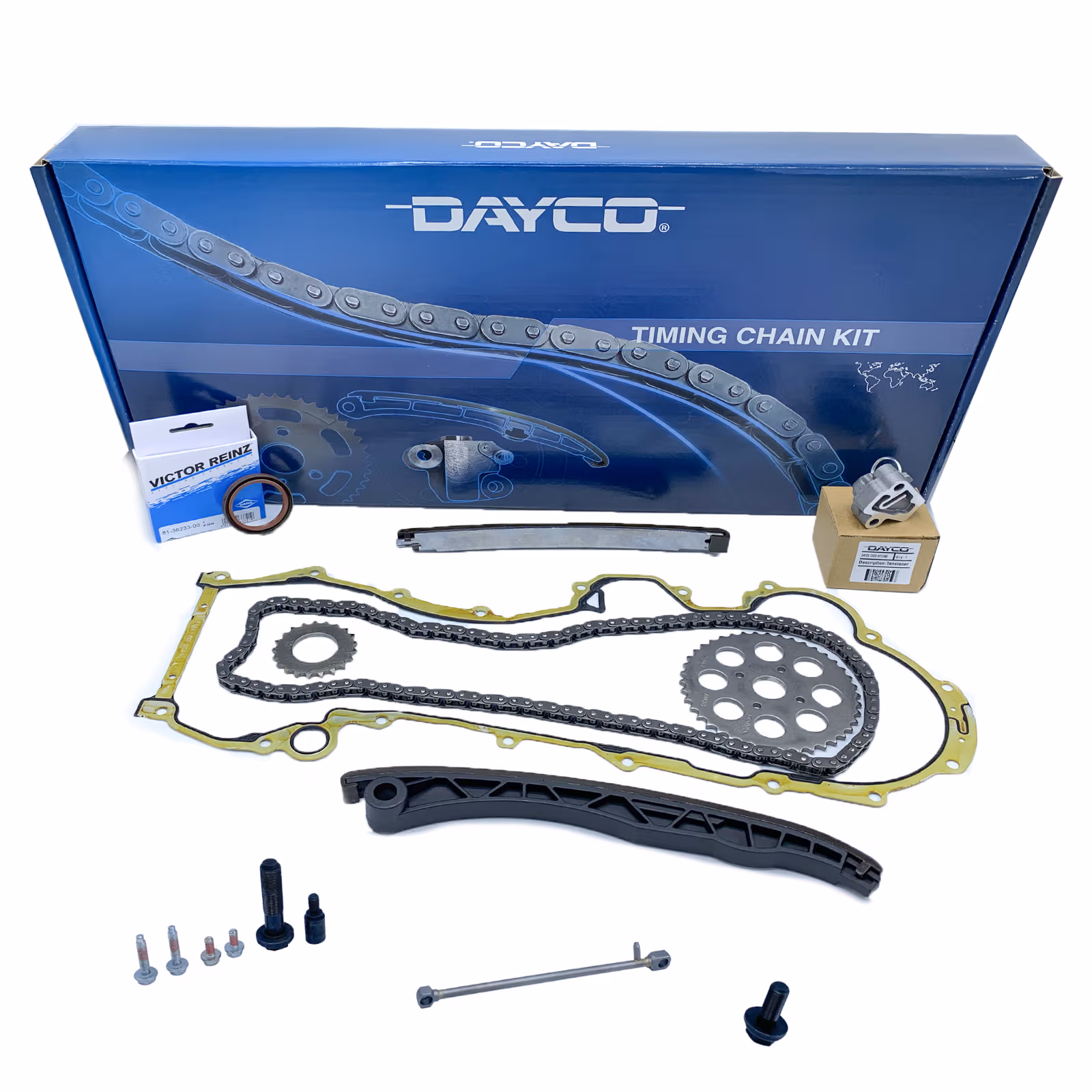 KIT DISTRIBUZIONE CATENA RINFORZATO DAYCO 10 PEZZI FIAT 1.3 MULTIJET PUNTO PANDA