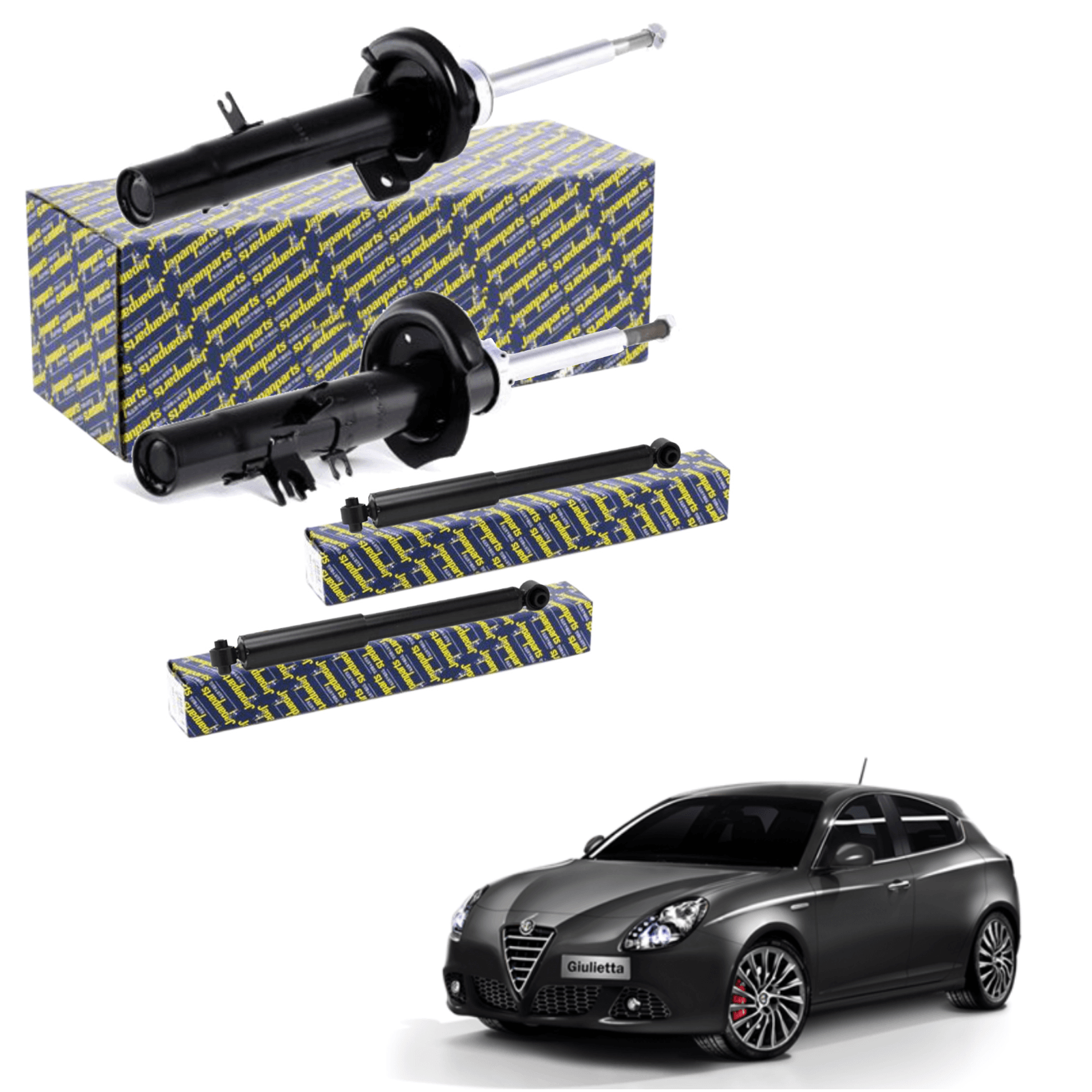 Kit Ammortizzatori Anteriori e Posteriori Japanparts Alfa Romeo Giulietta 940