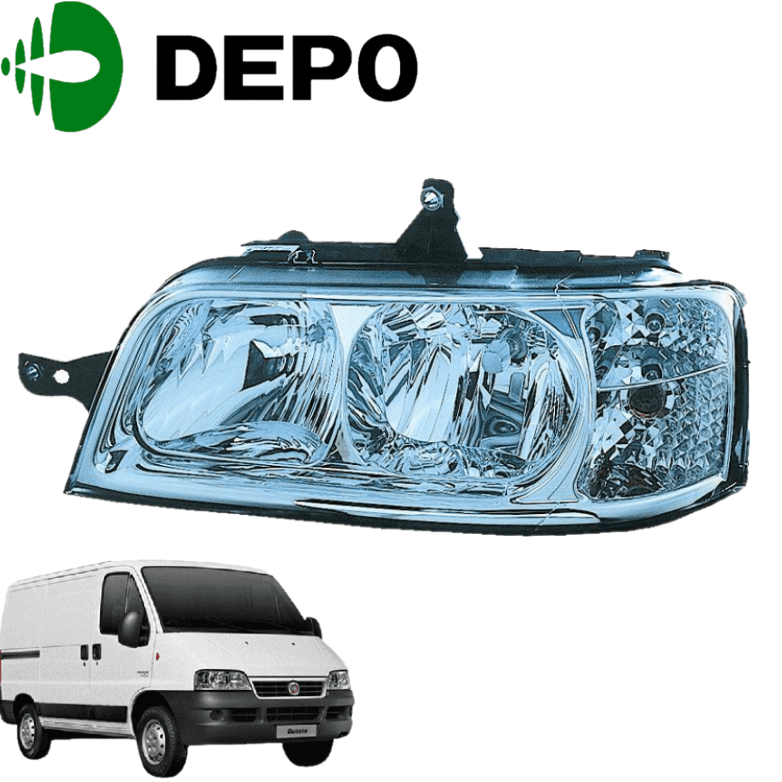KIT PROIETTORI ANTERIORI DX SX FIAT DUCATO CITROEN JUMPER PEUGEOT BOXER