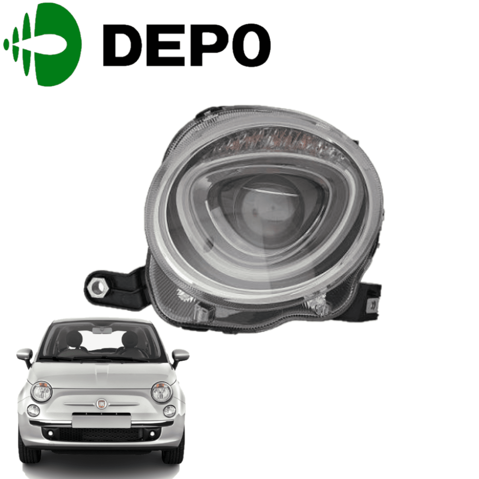 KIT PROIETTORI FIAT 500 C/MOTORE DX SX