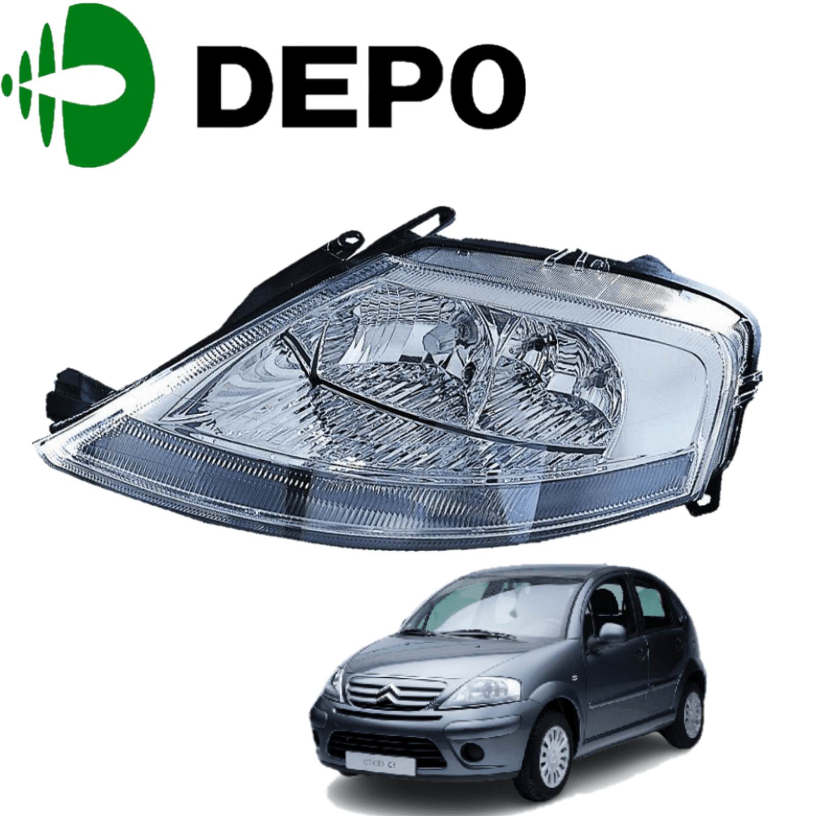 KIT PROIETTORI DX SX CITROEN C3 I