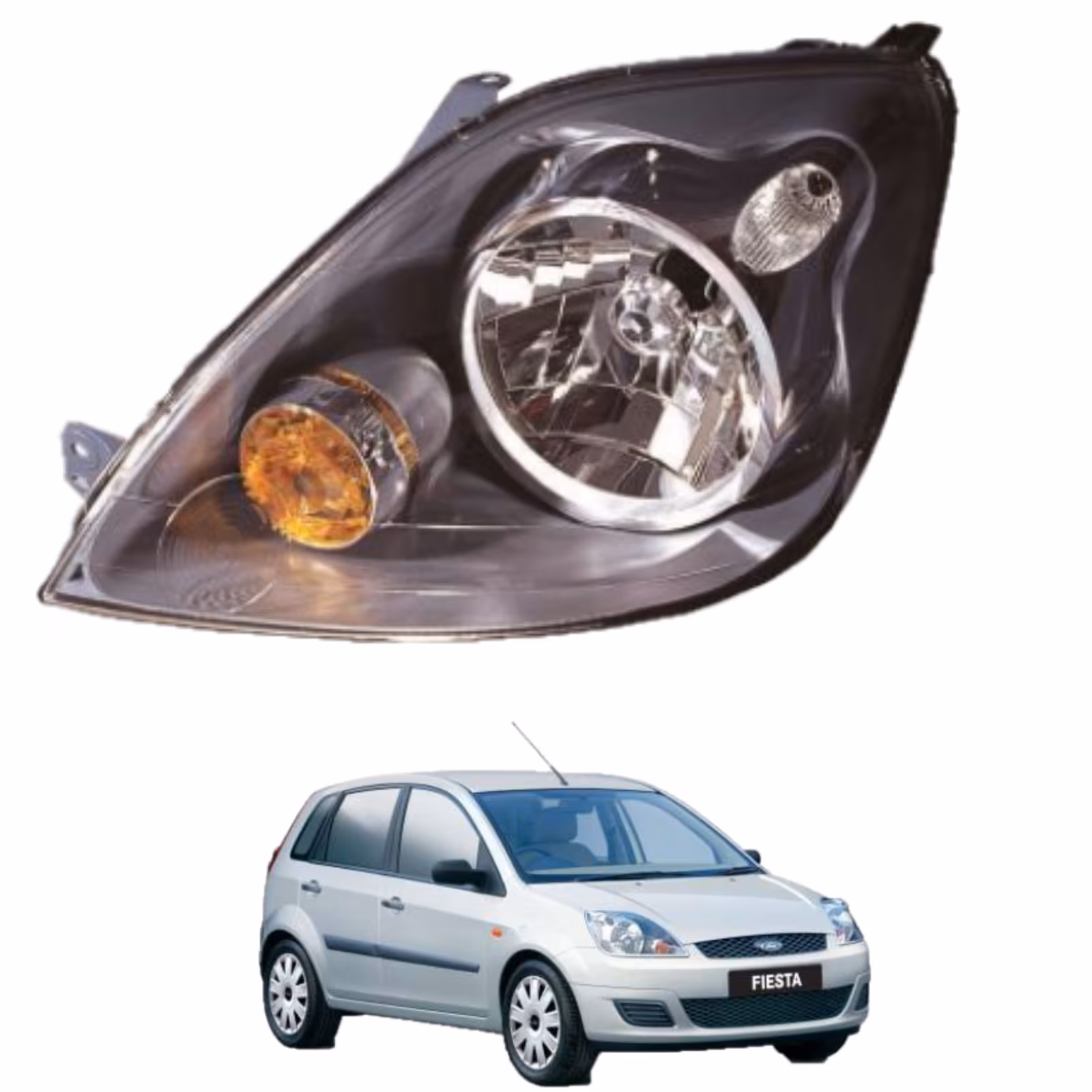 Kit Proiettori Fari Anteriori Destro e Sinistro Ford Fiesta V