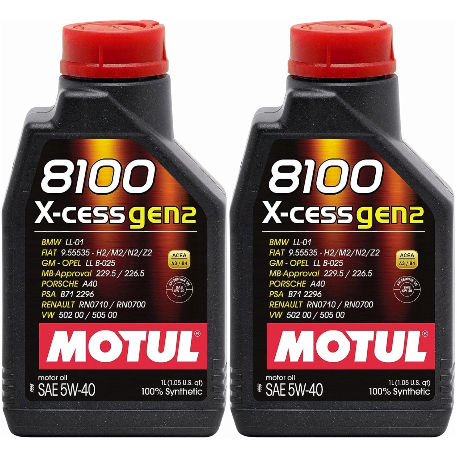 2 Litri Olio Motore MOTUL 8100 X CESS GEN2 5W40 Olio Sintetico