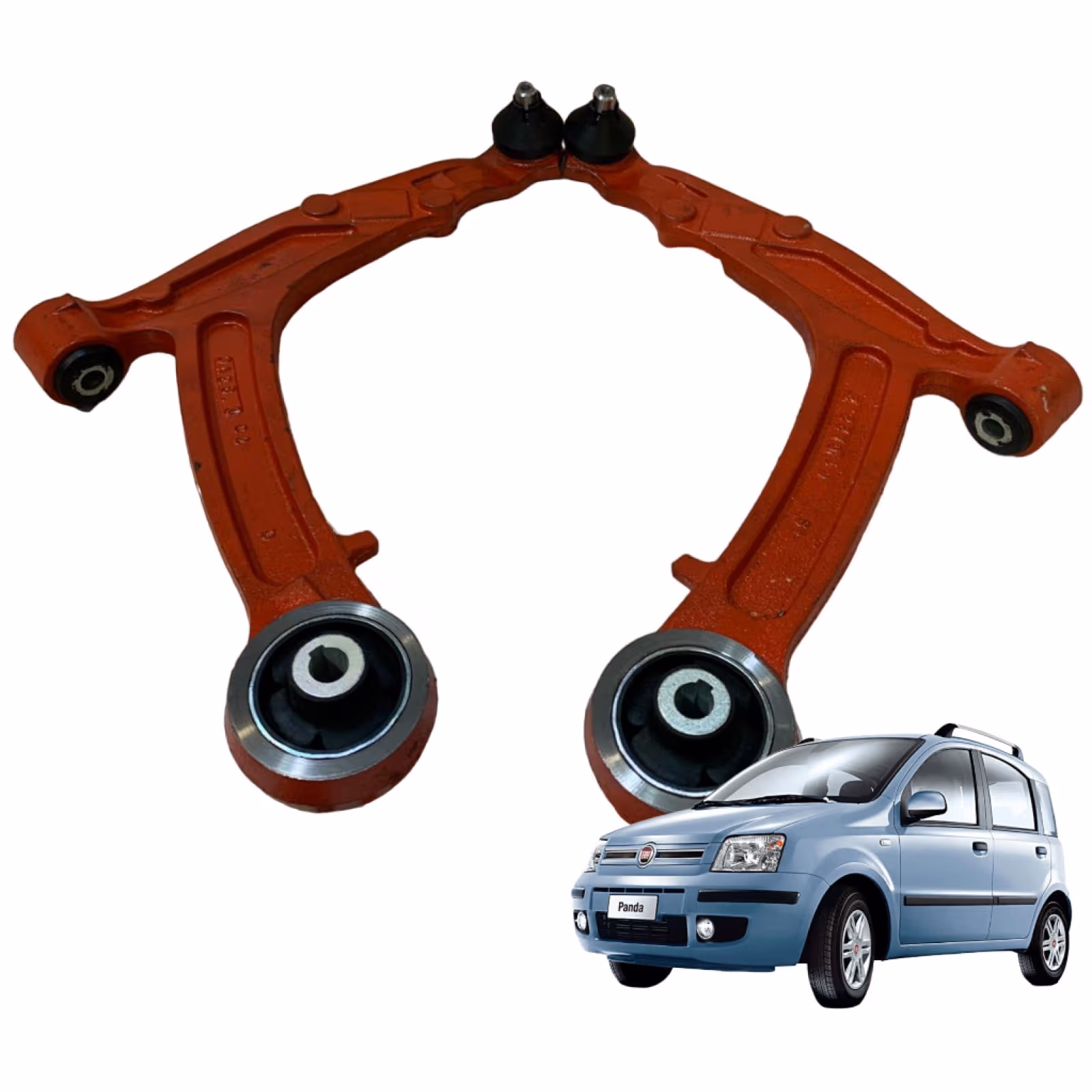 2 Bracci Oscillanti Inferiori FRAP per Fiat Panda Trapezi Rinforzati