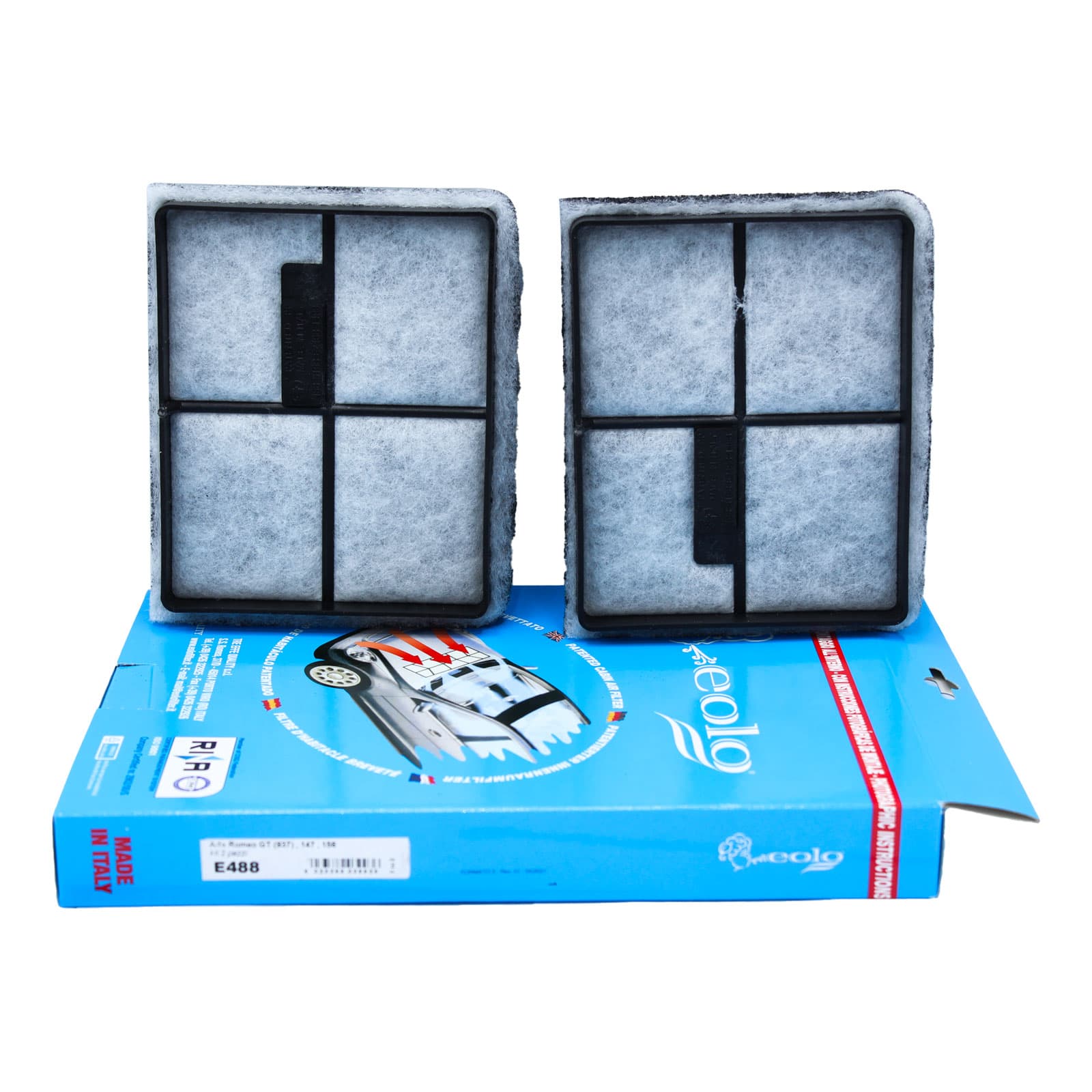 FILTRO ABITACOLO AI CARBONI DI ORIGINE VEGETALE AL 100% ALFA ROMEO 147 156 GT
