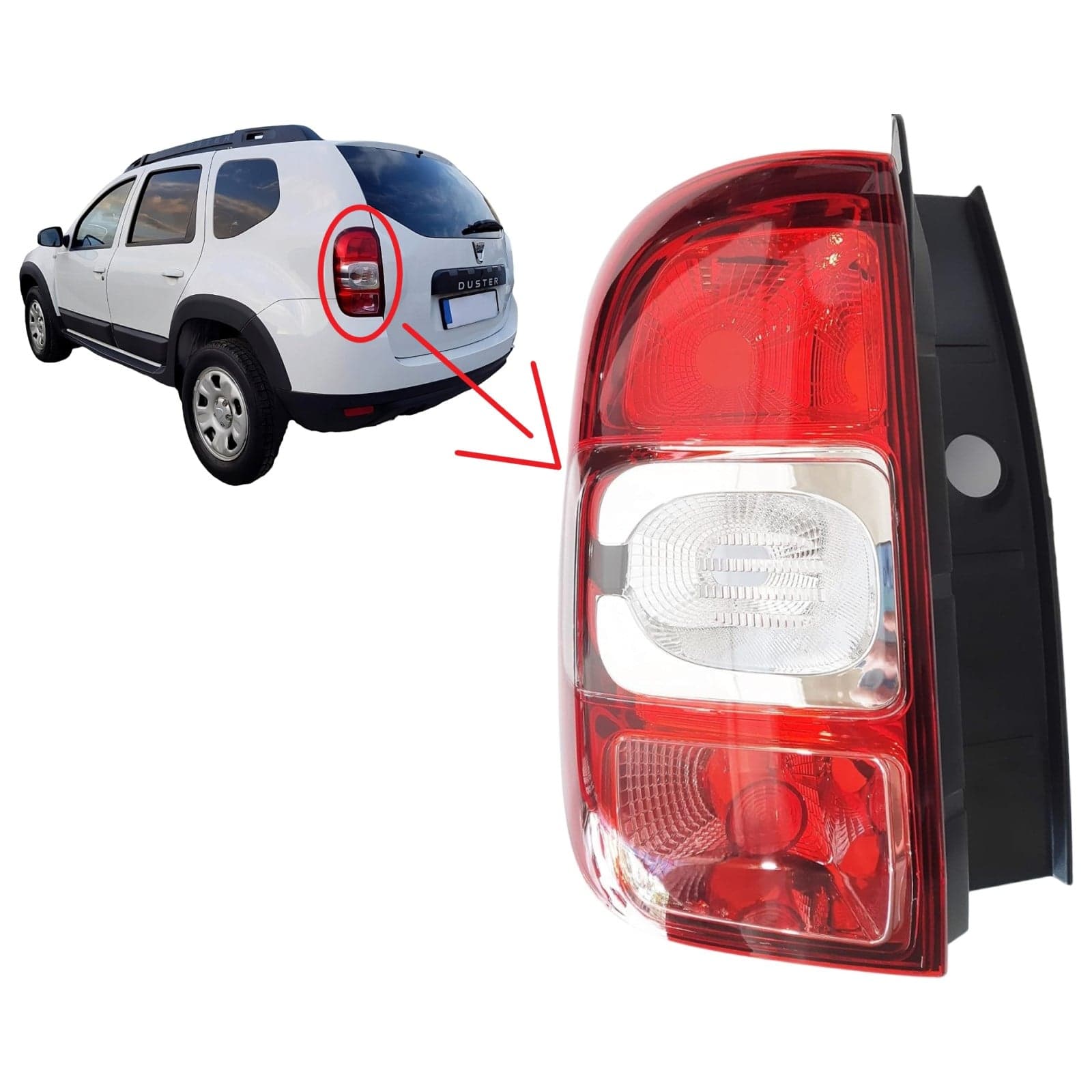 Fanale posteriore per DACIA Duster Depo 508010 Lato di Montaggio Sinistro