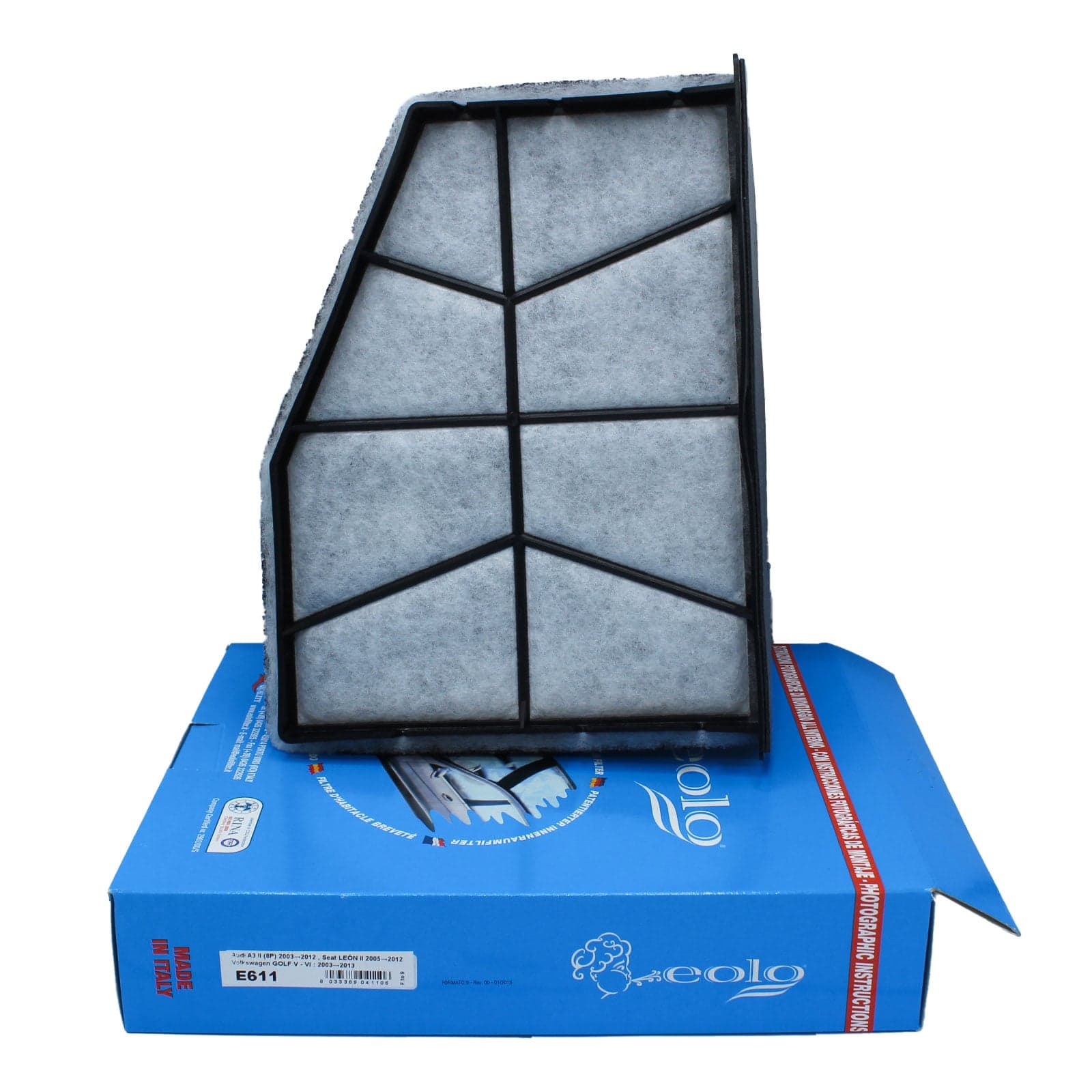 Filtro Abitacolo 3F Quality 611 Filtro Carbone Attivo per Audi Seat Skoda e VW