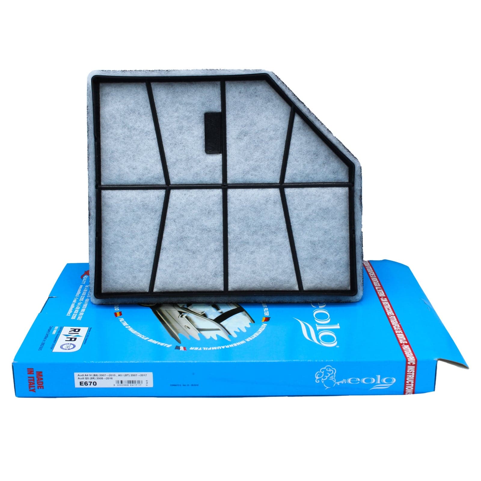 Filtro Abitacolo 3F Quality 670 per Audi A4 Filtro Carbone Attivo