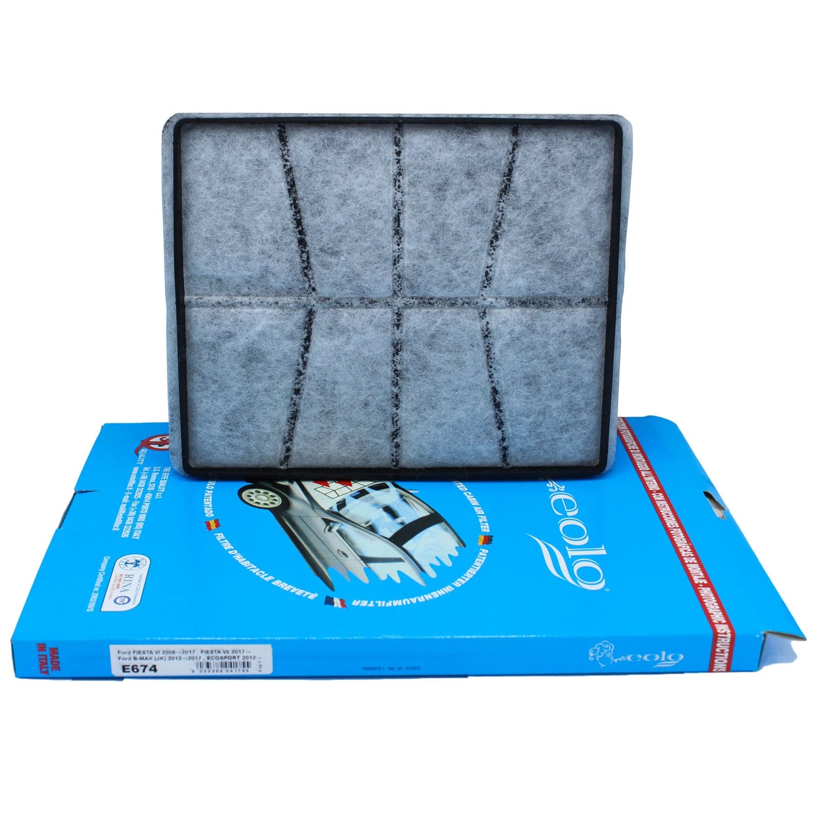 Filtro abitacolo 3F Quality 674 per Ford Ecosport Filtro al carbone attivo