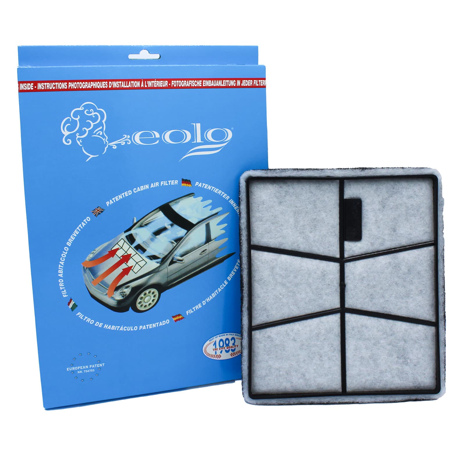 Filtro Abitacolo 3F Quality 698 Alfa Romeo Giulietta Filtraggio Carbone Attivo