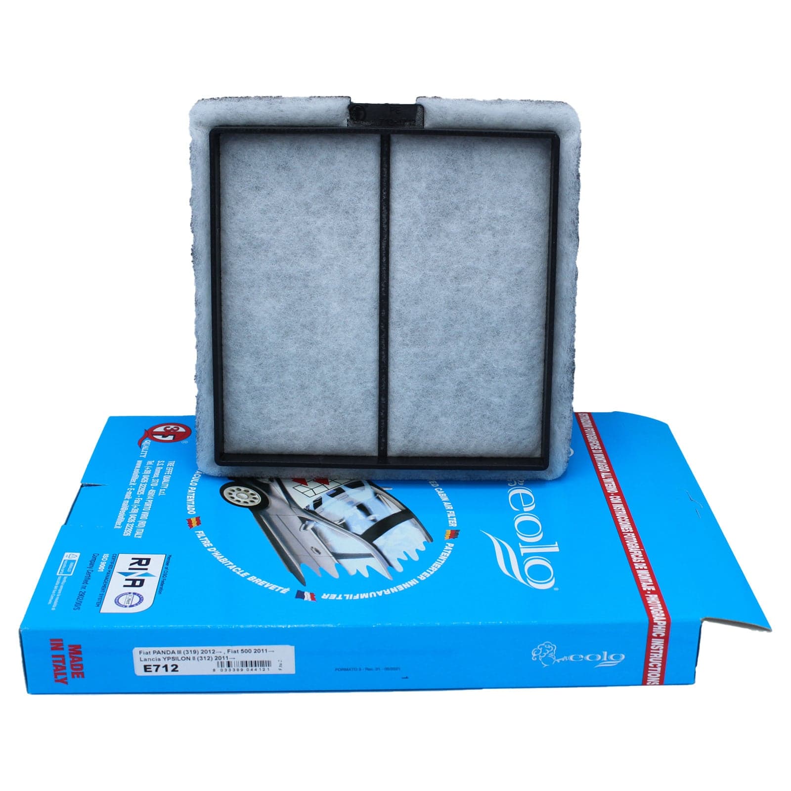 Filtro Abitacolo 3F Quality 712 per Lancia Ypsilon Carbone Attivo