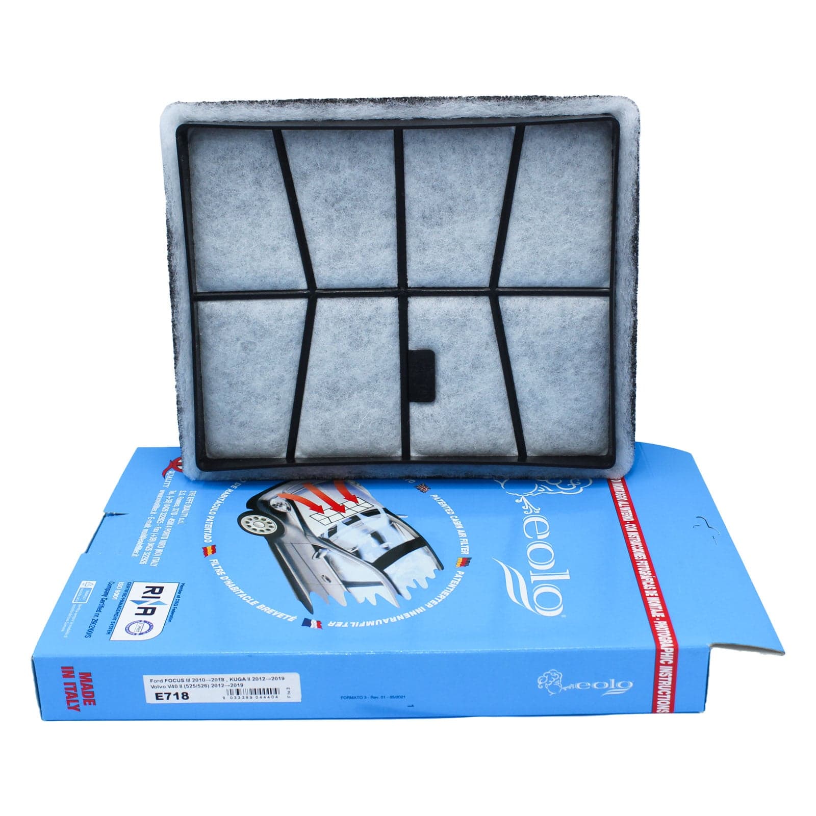 Filtro abitacolo 3F Quality 718 per Ford Focus III Filtro al Carbone Attivo