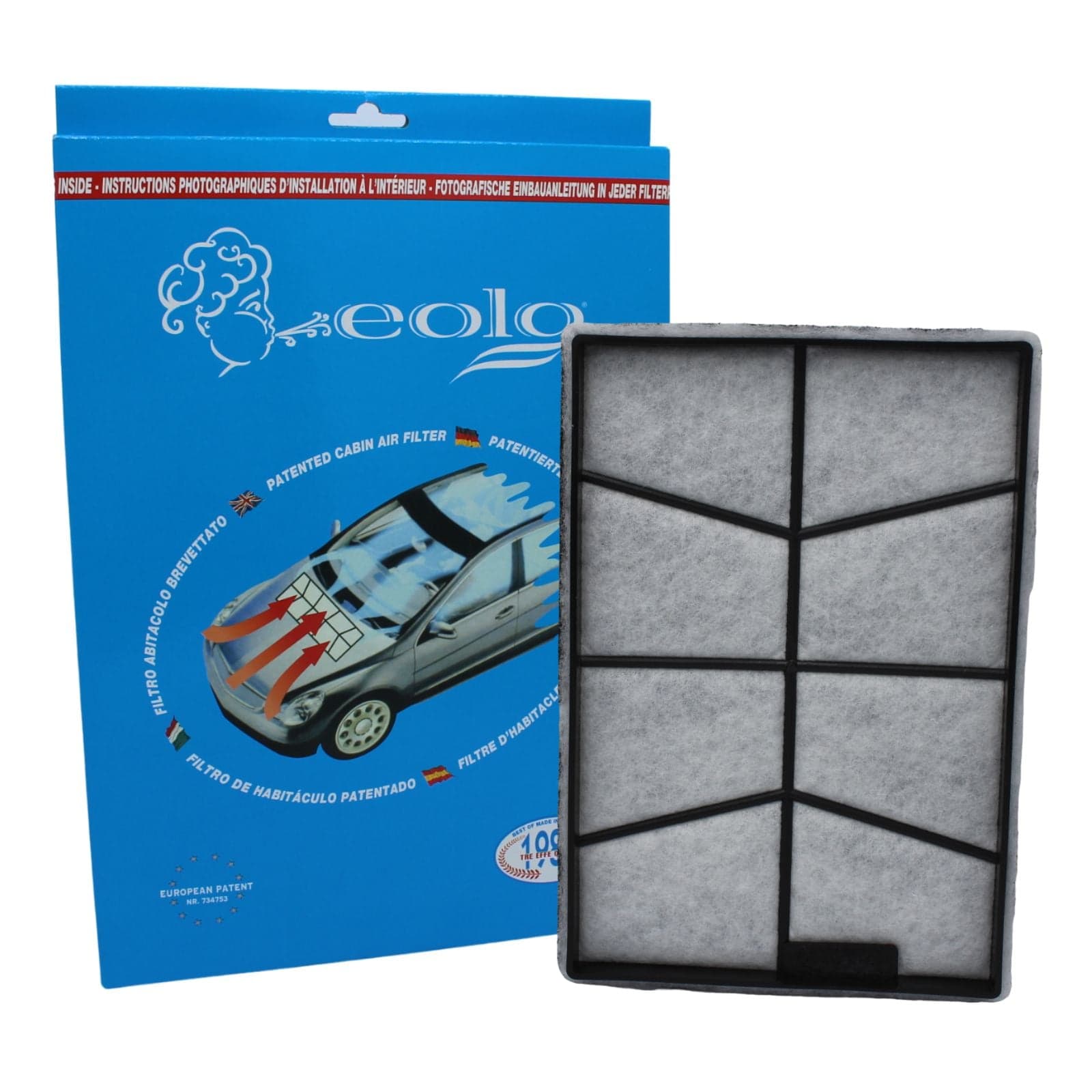 Filtro abitacolo 3F Quality 521 per Audi A4 Filtro al carbone attivo