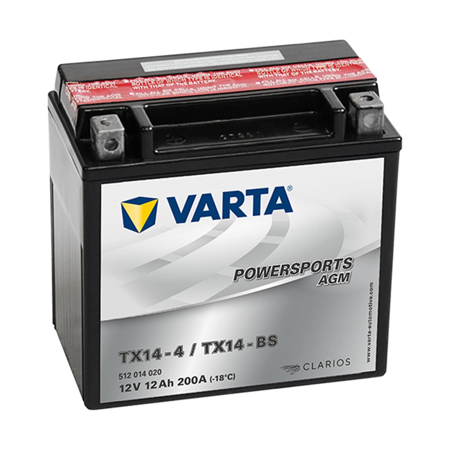 Batteria moto Varta 12Ah 200A 12V Powersports AGM YTX14-BS