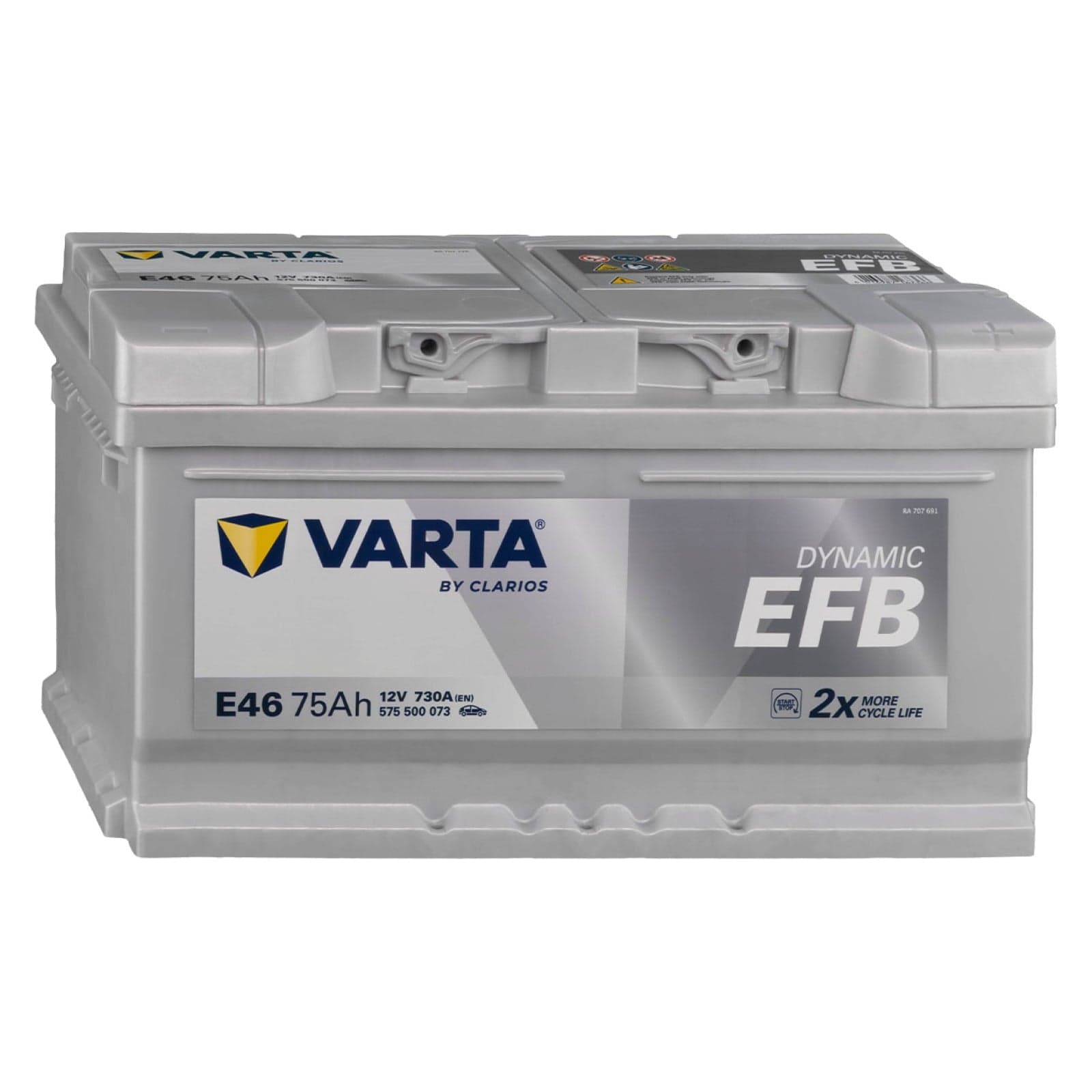 VARTA Batteria EFB Start&Stop 75Ah Bassa 730A