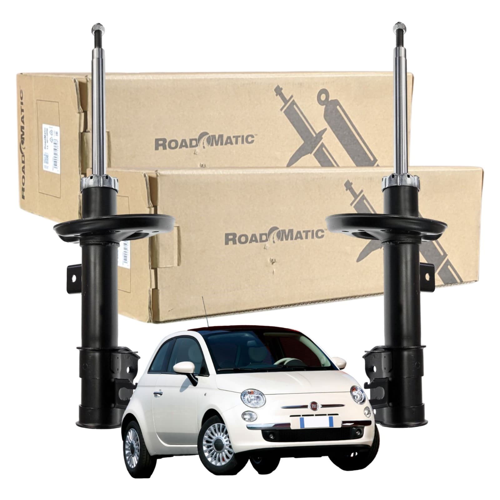 Kit 2 Ammortizzatori Anteriori Monroe RoadMatic per Fiat 500 401133RM + 401132RM