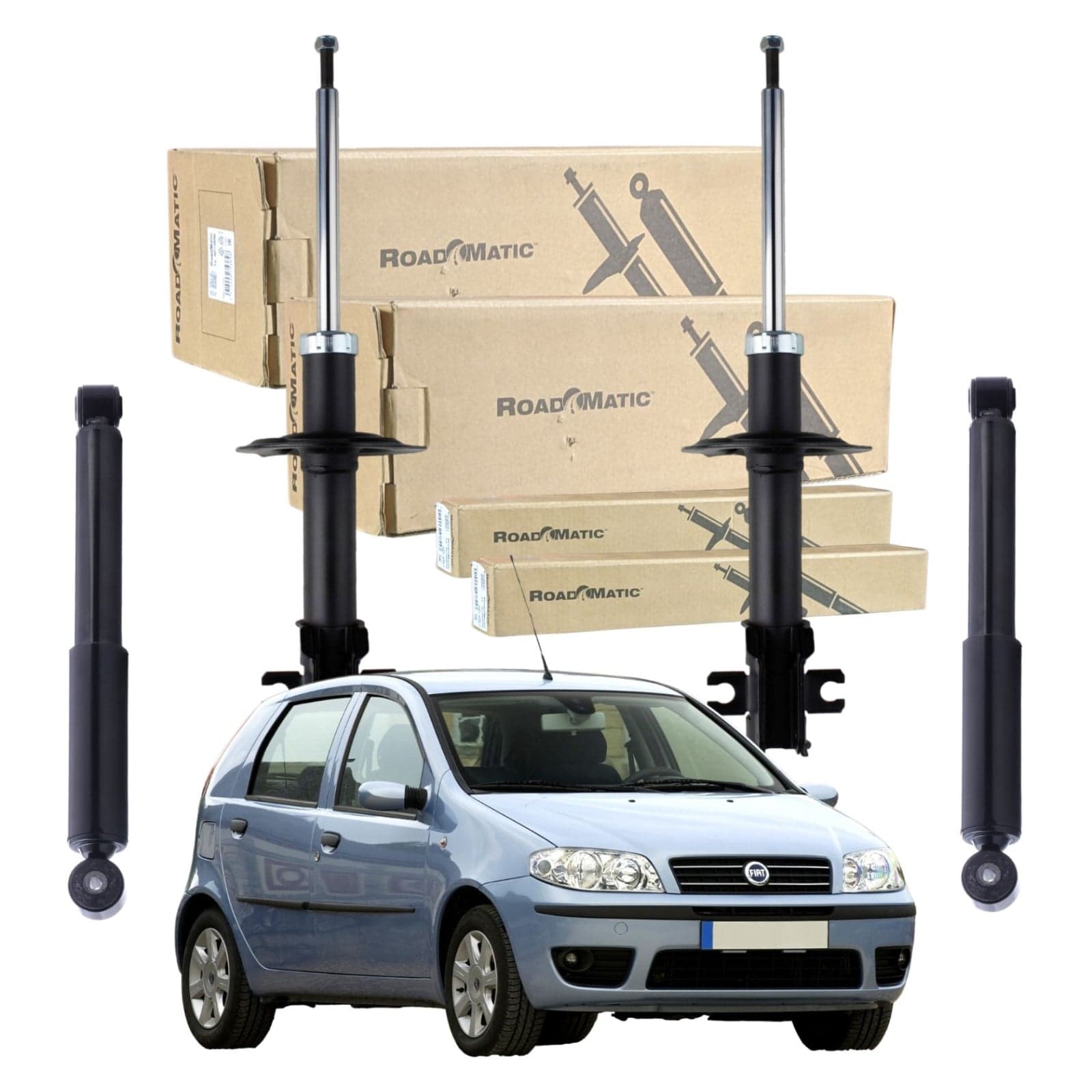 Kit 4 Ammortizzatori Monroe RoadMatic Fiat Punto 401008RM + 251010RM
