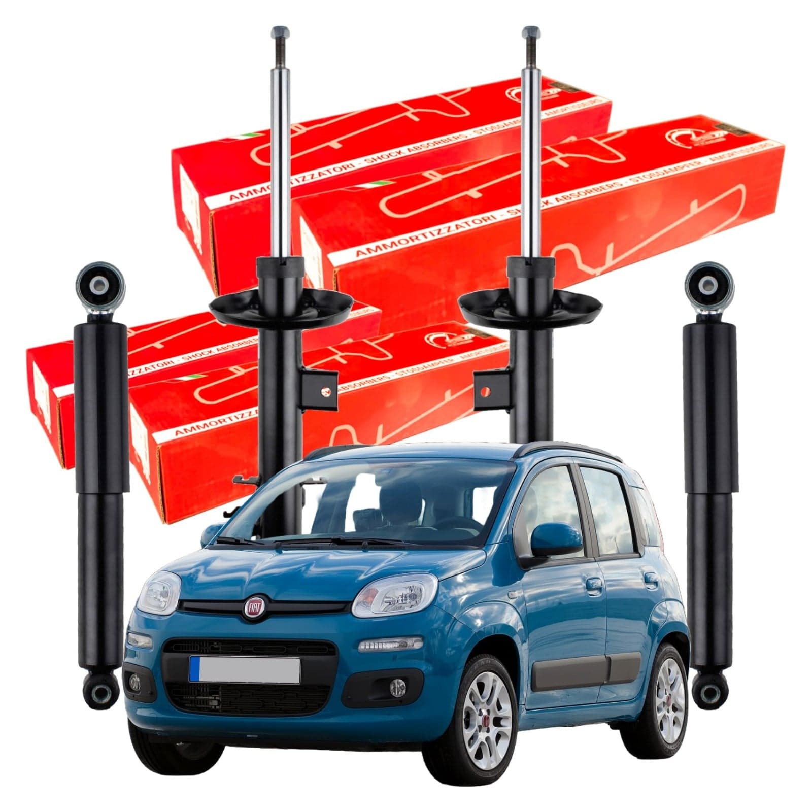 Kit 4 Ammortizzatori Speed Anteriori e Posteriori per Fiat Panda 312