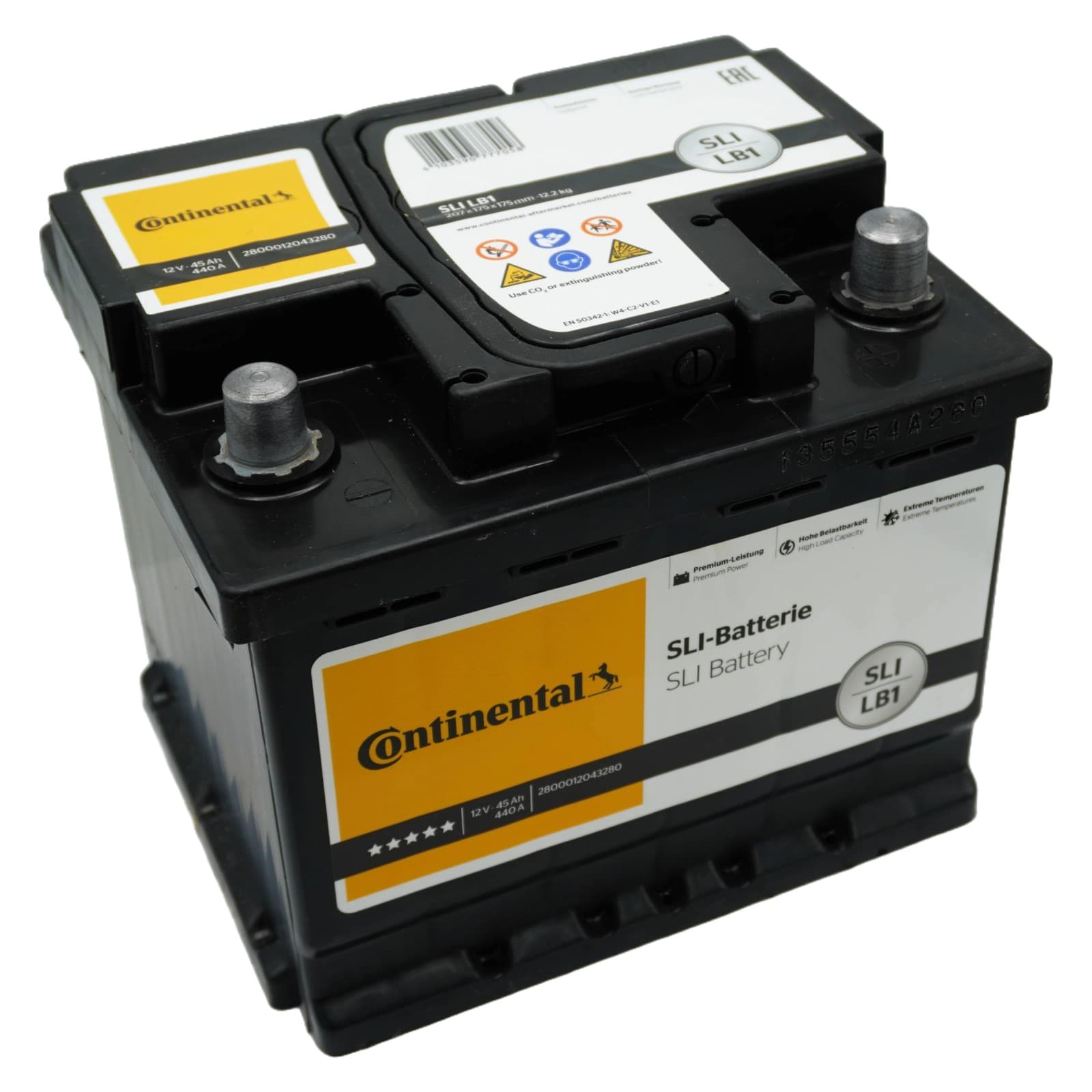 Batteria Continental 2800012043280 LB1 SLI 45 Ah 12 V 440 A