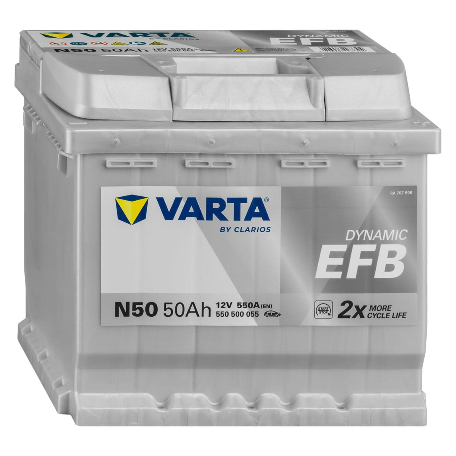Batteria VARTA 550500055 N50 DYNAMIC EFB 50 Ah 12 V
