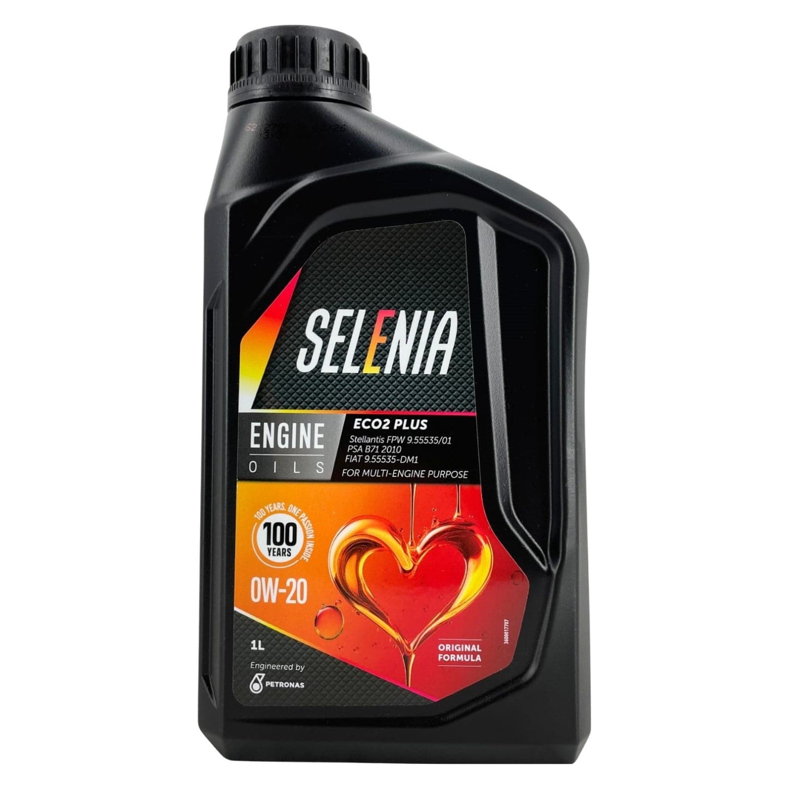 Olio Motore Selenia Eco2 Plus 0W20 Specifica Stellantis FPW9.55535/01 1L