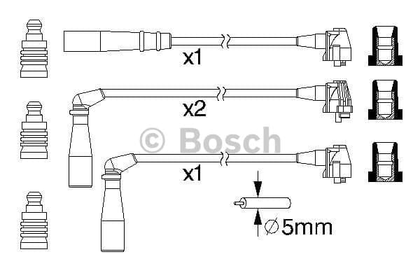 Bosch Kit Cavi Accensione 986357171