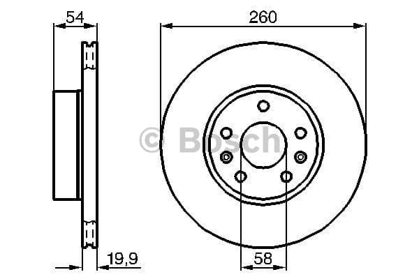 Bosch Disco Freno 986478218