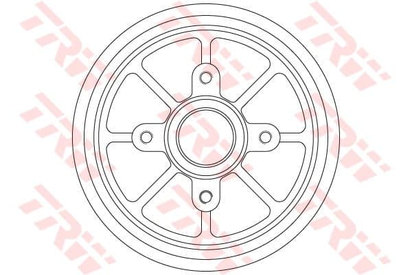 Trw Tamburo Freno Citroen C-Elysee , C2 , C2 Enterp Db4310Mr