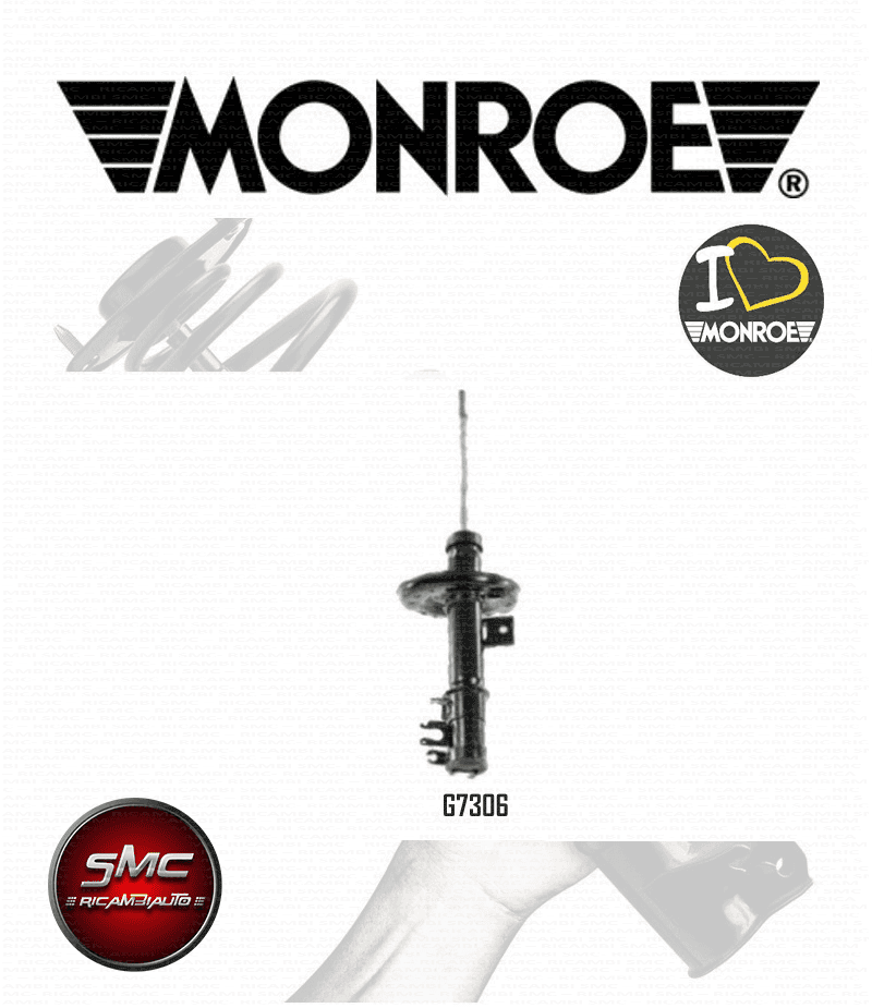 Ammortizzatore Monroe G7306 Per Auto Fiat, Ford