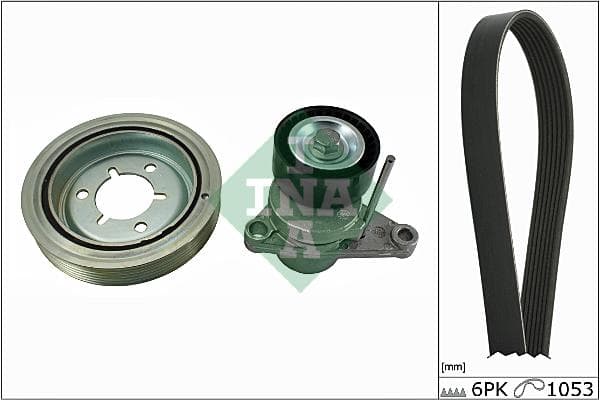 Ina Kit Cinghie Poly-V Citroen C3 I (Fc_) 1.4 16V (12. 529007010