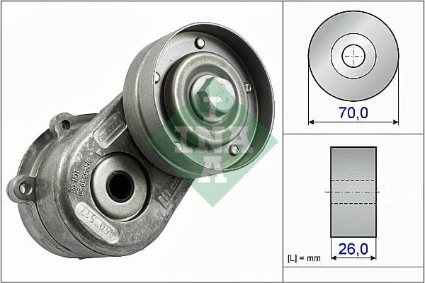 Ina Tensionatori Chrysler Voyager Iv (Rg, Rs) 2.5 Crd 534044810