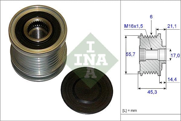 Ina Ruote Libere Alternatore (Oap) 535003610