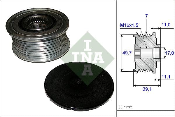 Ina Ruote Libere Alternatore (Oap) 535008410