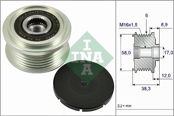 Ina Dispositivo Ruota Libera Alternatore Kia Picanto ( 535026610