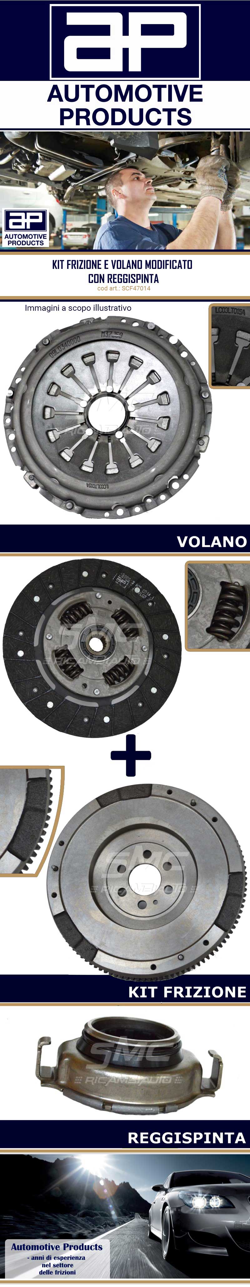 VOLANO MODIFICATO FIAT DOBLO Cargo KIT FRIZIONE 223 1.9 JTD SFC47014