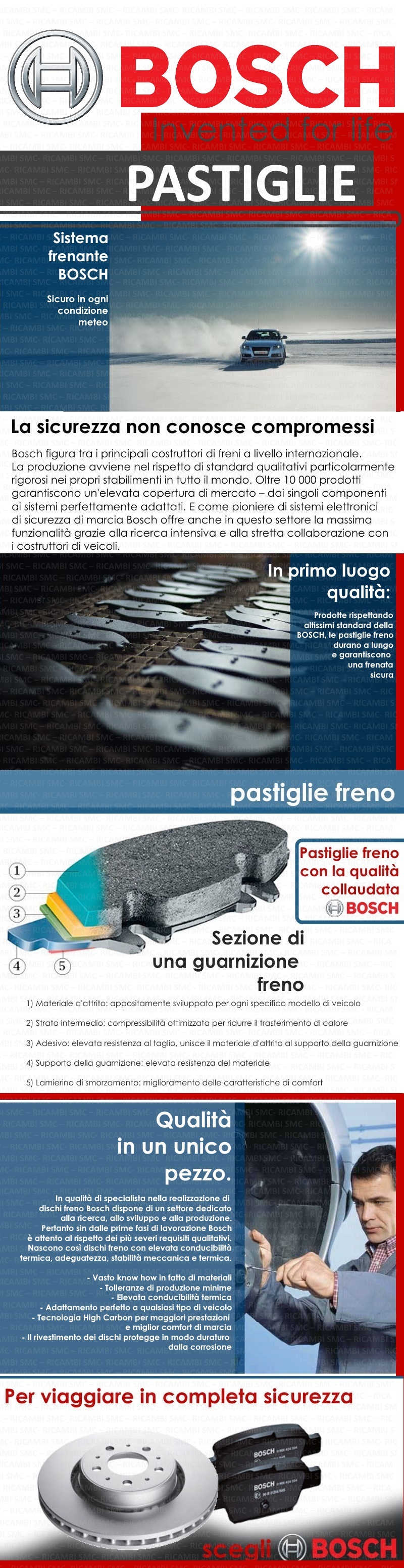 Bosch 0986424719 Guarnizione Freno