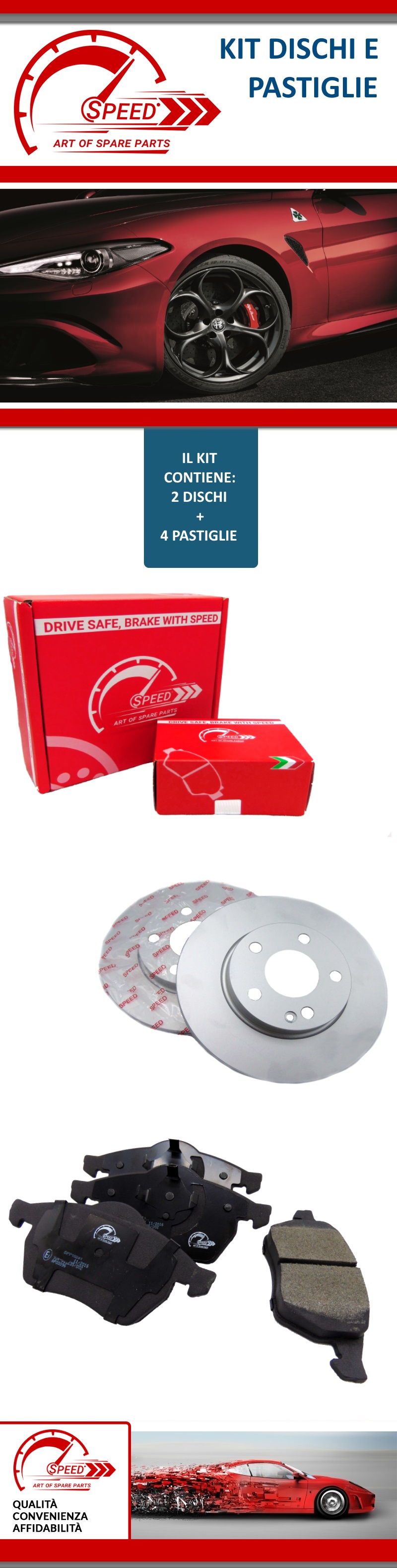 2.5 TDI KW:110 1997/> 4B5 C5 KIT PASTIGLIE FRENO ANTERIORE BREMBO AUDI A6 AVANT