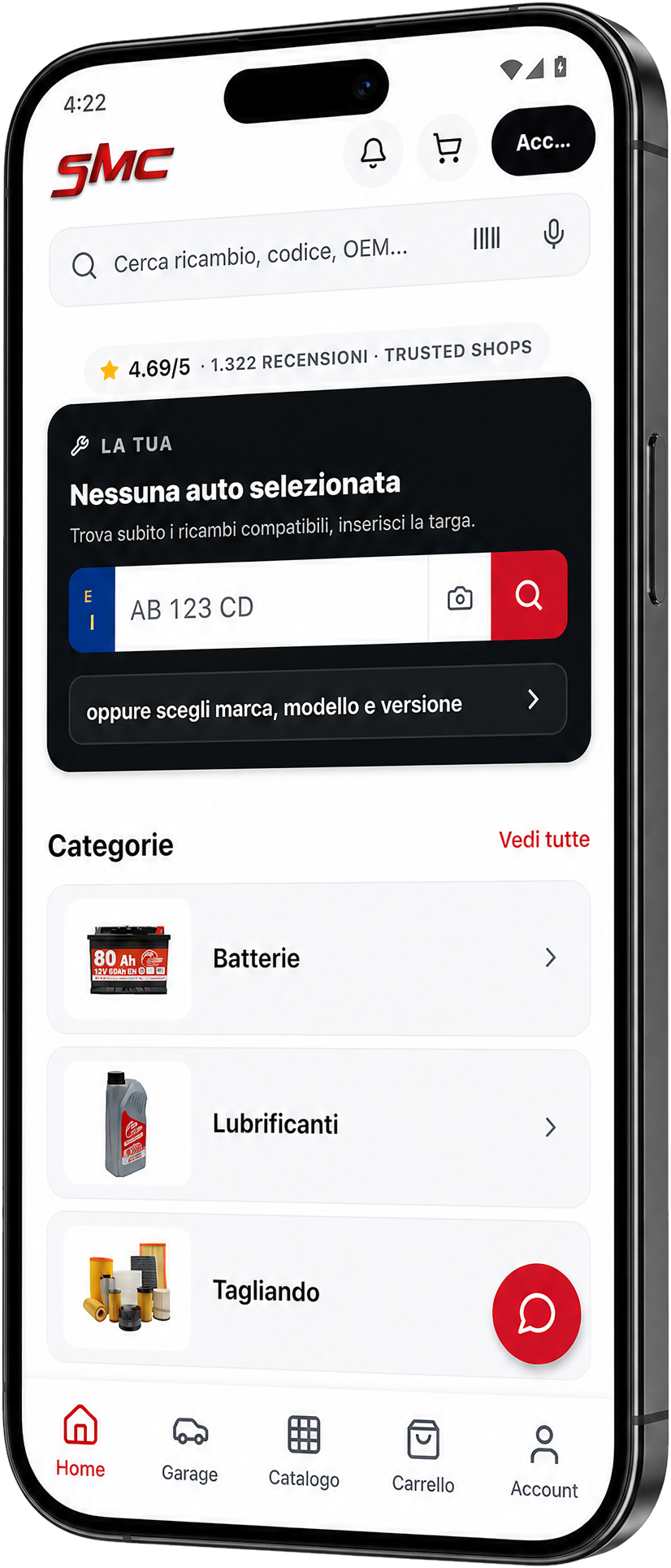 App Ricambi SMC