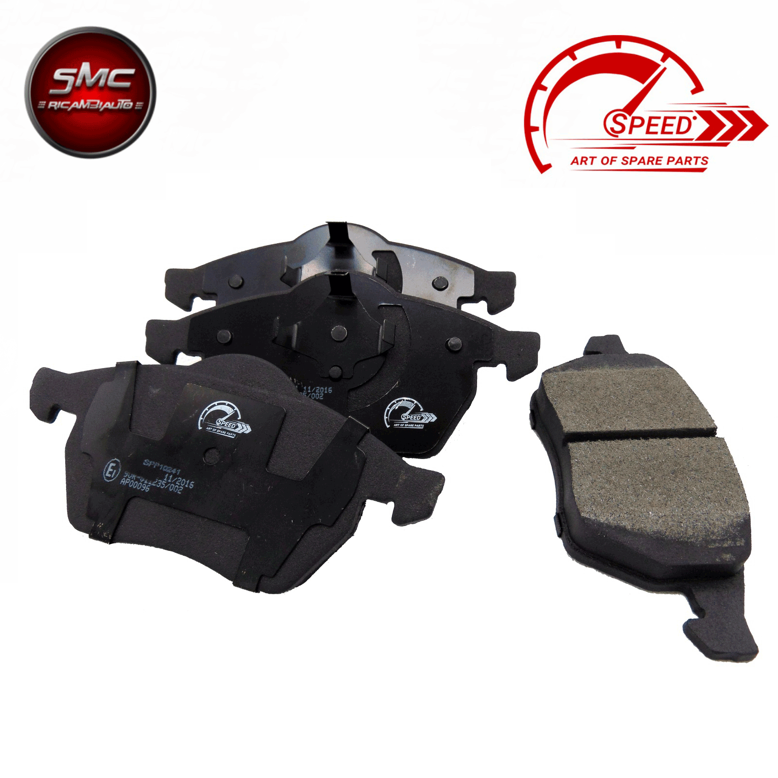 KIT 4 PASTICCHE FRENO ANTERIORI AUDI A3 I 1.6 74 KW DAL 1996 /> 2003 136