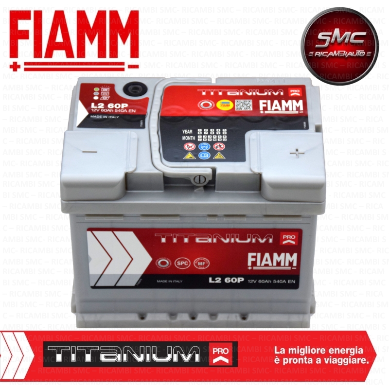 Batteria Auto Fiamm 7905147 60Ah 540A - Ricambi auto SMC