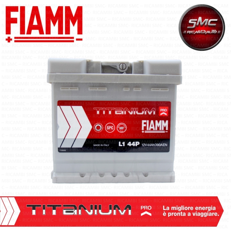 VARTA BATTERIA AUTO FIAMM L1 44 Ah 390A = BOSCH FIAMM VARTA 44Ah DX 7905141 