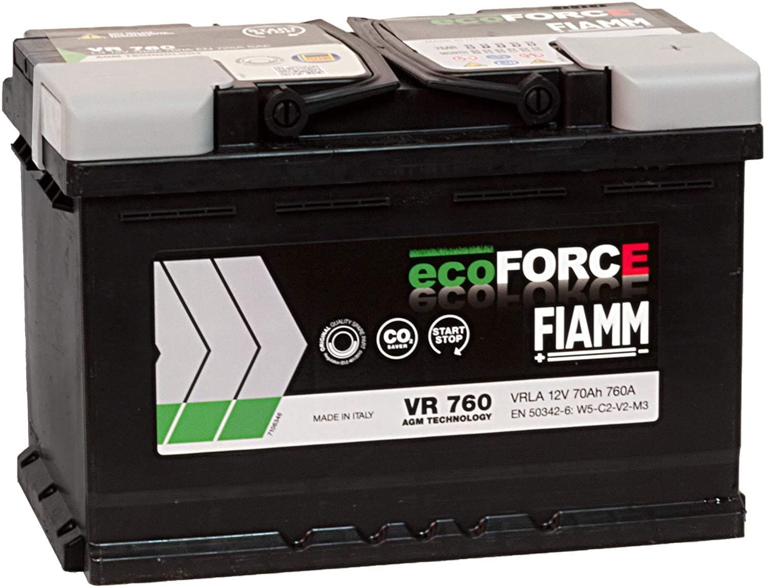 Batteria auto FIAMM VR760 12V 70Ah 760A - Ricambi auto SMC