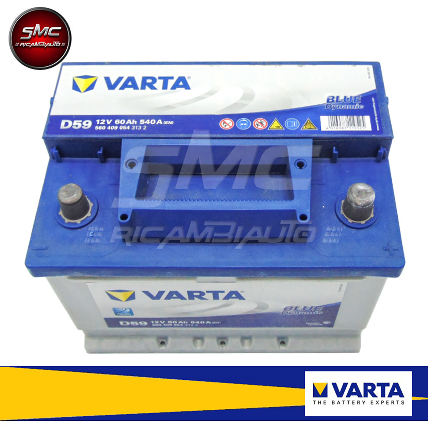 BATTERIA VARTA 12V 60AH 540A(EN) D59  Sos Battery vendita batterie online  a prezzi scontati.