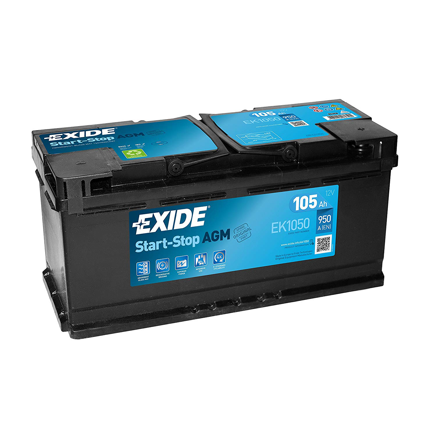 019 BFE/AGM Auto Batteria 105ah 5yr GARANZIA Stop Inizio GENNAIO PREZZO SPECIALE 