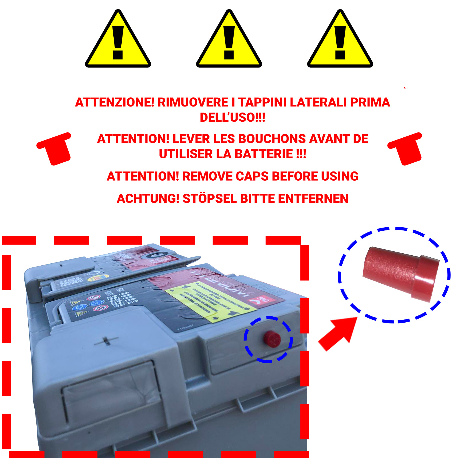 Batteria Fiamm L6 105Ah AGM Start Stop 950A - Ricambi auto SMC