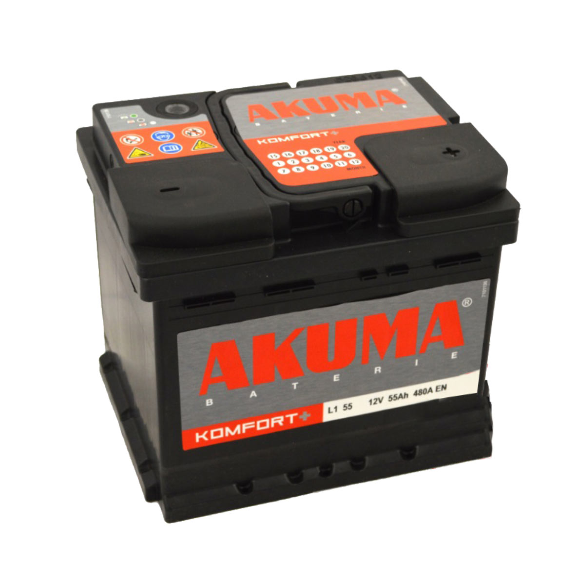 Akuma BATTERIA AUTO AKUMA = FIAMM 44 AH 12V 360A EN ORIGINALE NUOVA 