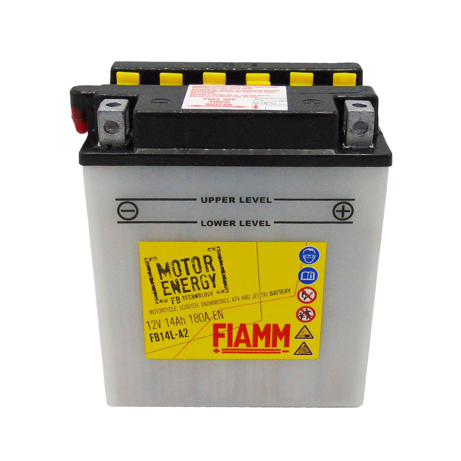 Batteria Moto Fiamm 7904450 = FB14L-A2 14Ah - Ricambi auto SMC